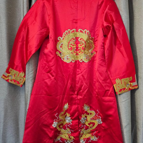 新郎馬褂 Chinese Wedding Tea Ceremony Men XL - Picture 2 of 5